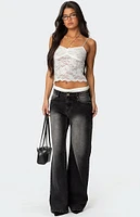 Edikted Rut Sheer Lace Tank Top