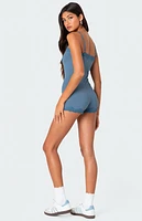 Edikted Mandi Lace Trim Romper