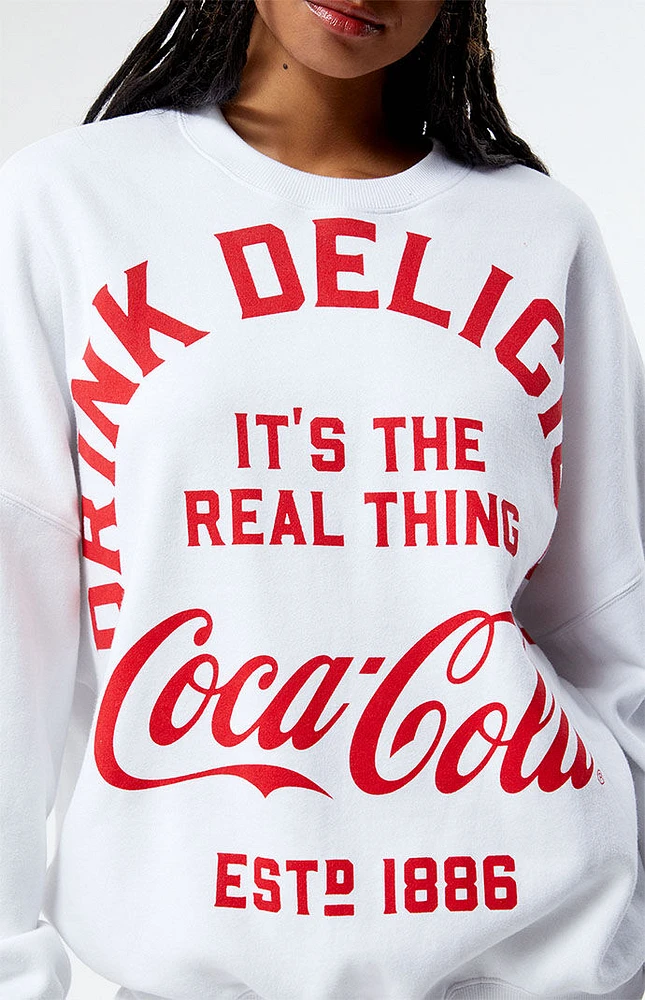 Coca-Cola By PacSun Drink Delicious Crew Neck Sweatshirt