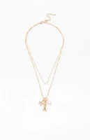 LA Hearts Coco Layered Necklace