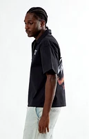 Budweiser By PacSun Eagle Zip Up Woven Shirt