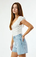 Thrills Light Indigo Koko Denim Shorts