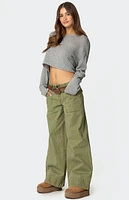 Edikted Vivienne Twill Baggy Pants