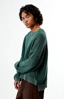 Pacsun Green Textured Crew Neck Sweater