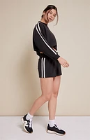 PAC 1980 Active Black Stripe Bias Sweatshirt