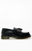 Dr Martens Black Adrian Polished Smooth Leather Tassel Loafers