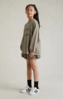 Kids Fear of God Essentials Dust Nylon Running Shorts