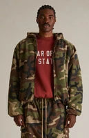 Fear of God Essentials Woodland Camo Military Hooded Jacket