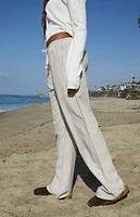 John Galt Sand Striped Anastasia Sweatpants