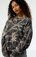 Pacsun Dark Camo Crew Neck Sweatshirt