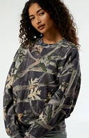 PacSun Dark Camo Crew Neck Sweatshirt