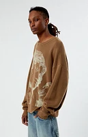 PacSun Renaissance Printed Crew Neck Sweater