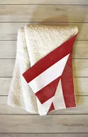 Striped Fleece Throw Blanket