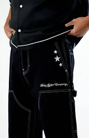 FORD Embroidered Star Double Knee Carpenter Baggy Jeans