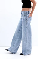 Pacsun Casey Bow Low Rise Baggy Jeans