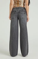 PacSun Black Low Rise Baggy Pants