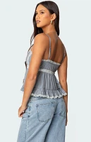 Edikted Lace Trim Babydoll Tank Top