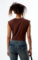 True Religion Crystal Western Ribbed Top