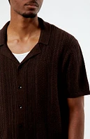 PacSun Cropped Knit Camp Shirt