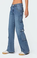 Edikted Lunar Low Rise Cargo Jeans
