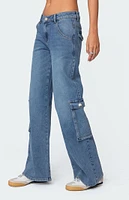 Edikted Lunar Low Rise Cargo Jeans