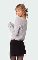 Edikted Elliot Cable Knit Cardigan