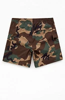 PacSun Camo Cargo 6.5" Swim Trunks