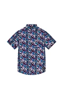 WeSC America Inc Oden Neon Flower AOP Camp Shirt