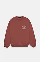 Fear of God Essentials Crimson Fleece Crew Neck Sweatshirt