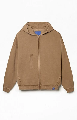 A.R.C. Vintage Wash Heavyweight Fleece Zip Up Hoodie