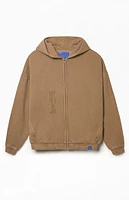 A.R.C. Vintage Wash Heavyweight Fleece Zip Up Hoodie