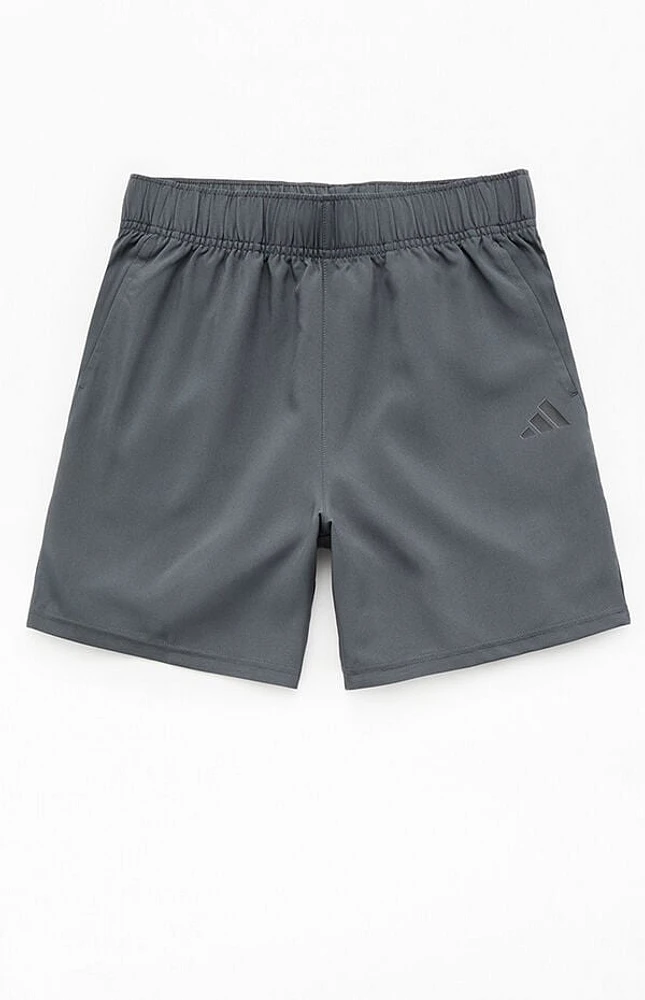 adidas Kids Gray Essentials Woven Shorts