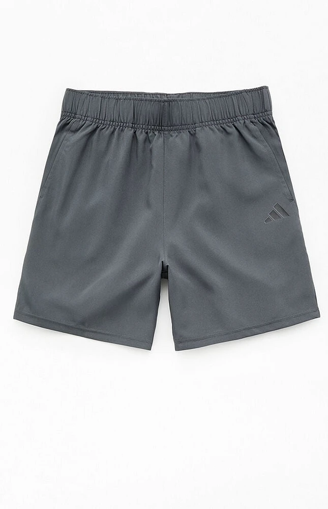 adidas Kids Gray Essentials Woven Shorts