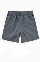 adidas Kids Gray Essentials Woven Shorts