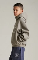 Fear of God Essentials Kids Heather Grey Fleece Hoodie