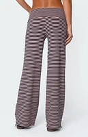 Edikted Lilah Striped Fold Over Pants