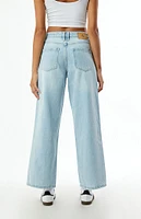 Thrills Light Indigo Billie Low Rise Baggy Jeans