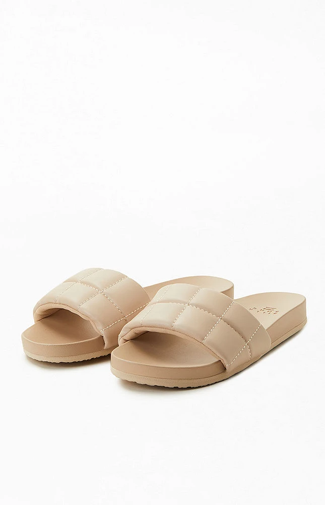Billabong Women's Cream Alana Slide Sandals