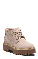 Timberland Women's Light Beige Stone Street Mid Lace-Up Boots