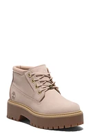 Timberland Women's Light Beige Stone Street Mid Lace-Up Boots