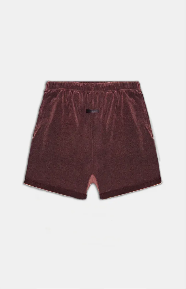 Kids Fear of God Plum Terry Cloth Running Shorts