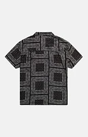 WeSC America Inc Black Bandana Camp Shirt