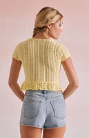 Beverly and Beck Elenah Crochet Top