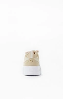 Puma Women's Beige Mayze Leather Sneakers