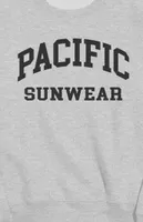 Heather Grey Pacific Sunwear Crew Neck Sweatshirt