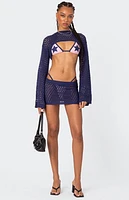 Edikted Celena Crochet Mini Skirt