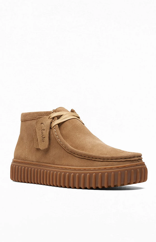 Clarks Tan Torhill Hi Shoes