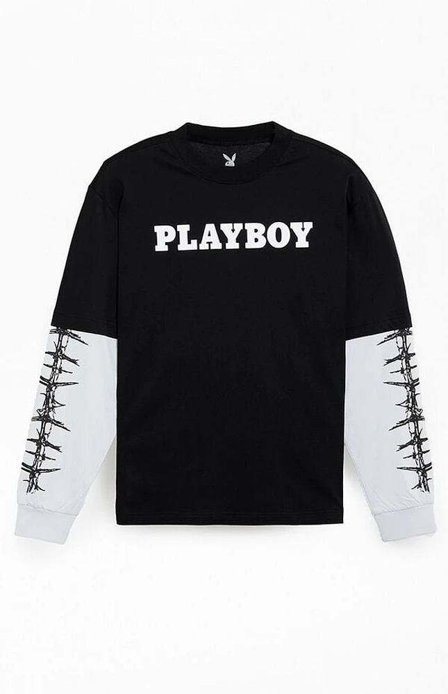 Playboy By PacSun Barbwire 2fer Long Sleeve T-Shirt