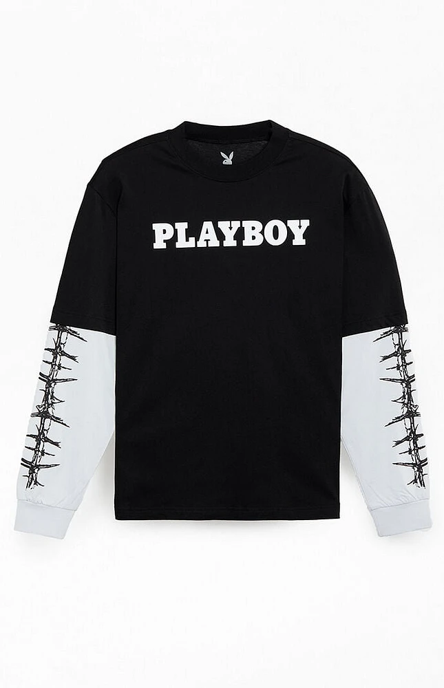 Playboy By PacSun Barbwire 2fer Long Sleeve T-Shirt
