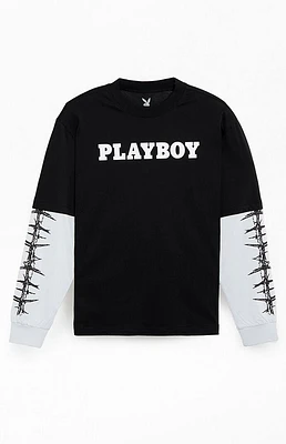 Playboy By PacSun Barbwire 2fer Long Sleeve T-Shirt